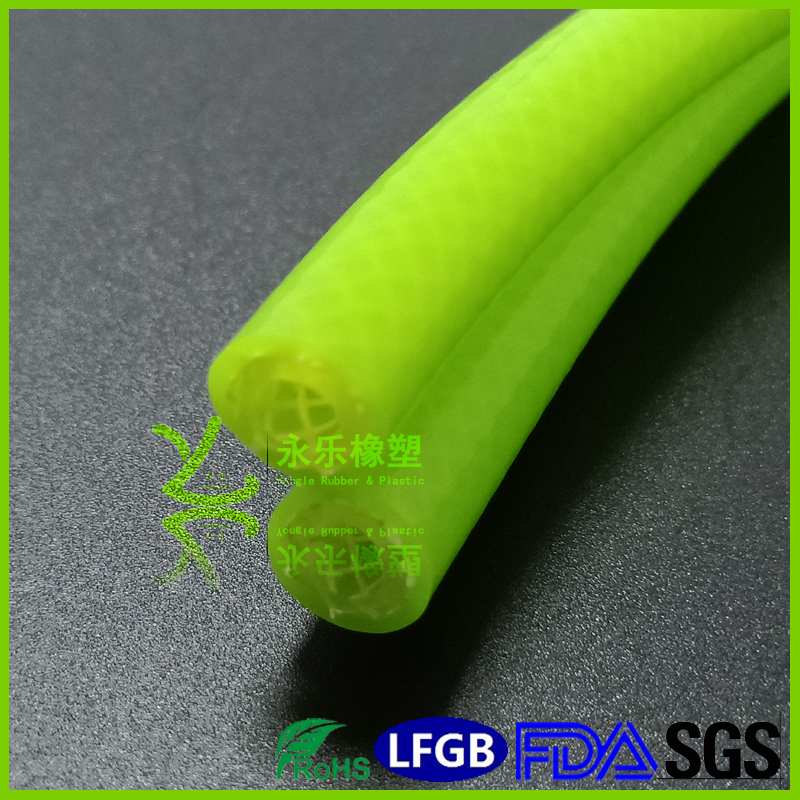 紅橋制氧機編織硅膠管 霧化器硅膠管 制藥編織硅膠管
