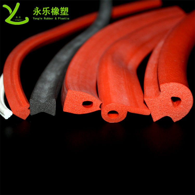 擠出發(fā)泡密封條，定制硅膠發(fā)泡密封條，耐高溫發(fā)泡硅膠密封條
