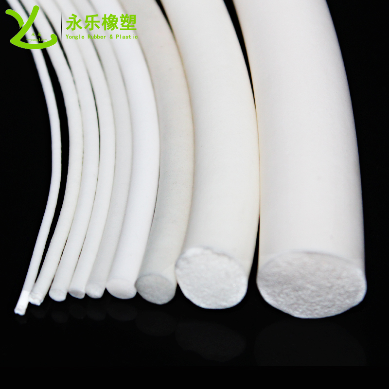 寧河白色發(fā)泡硅膠條，無(wú)鹵發(fā)泡硅膠密封條，防水發(fā)泡硅膠密封條