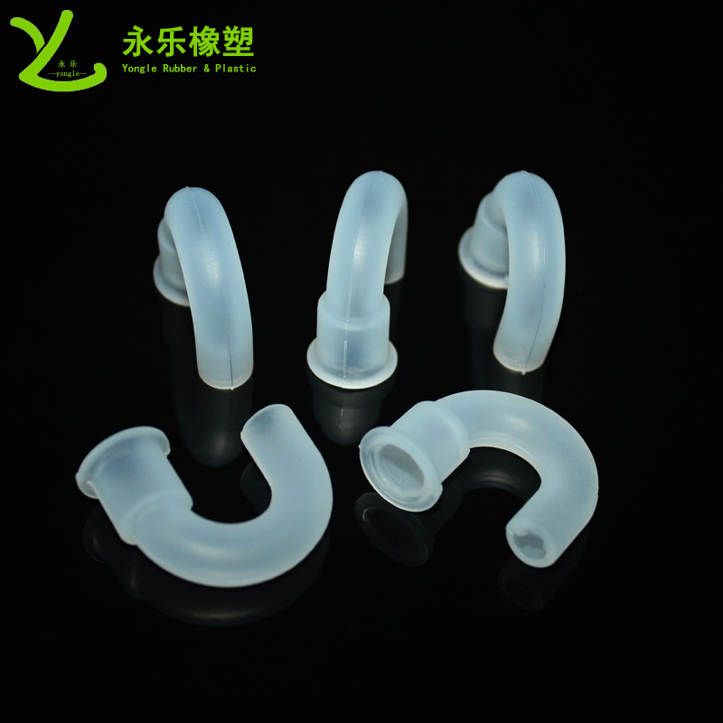 醫(yī)用硅膠彎管，模壓硅膠彎管，血氧儀硅膠彎管