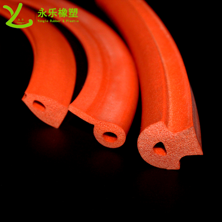 擠出發(fā)泡密封條，定制硅膠發(fā)泡密封條，耐高溫發(fā)泡硅膠密封條