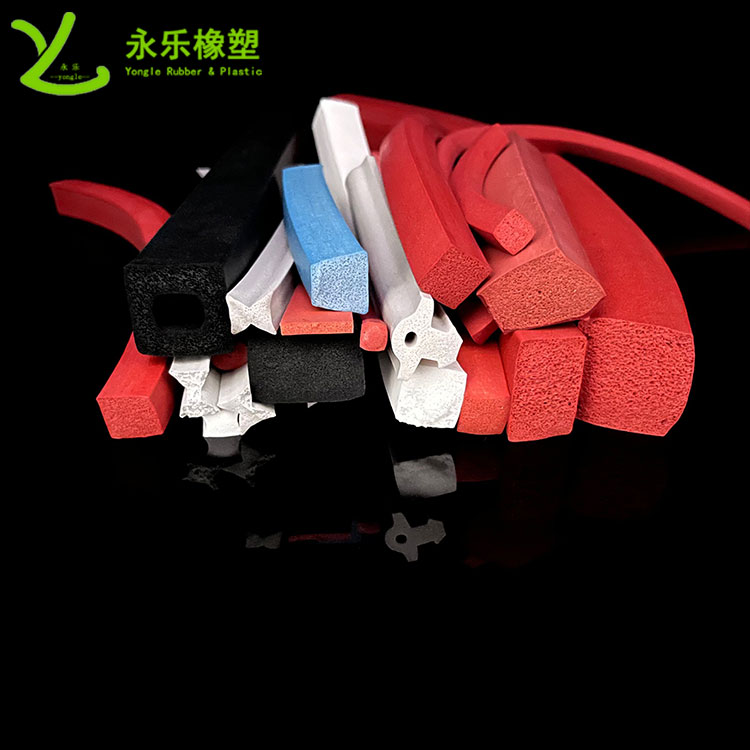 擠出發(fā)泡硅膠條，防水發(fā)泡硅膠條，耐高溫發(fā)泡硅膠條