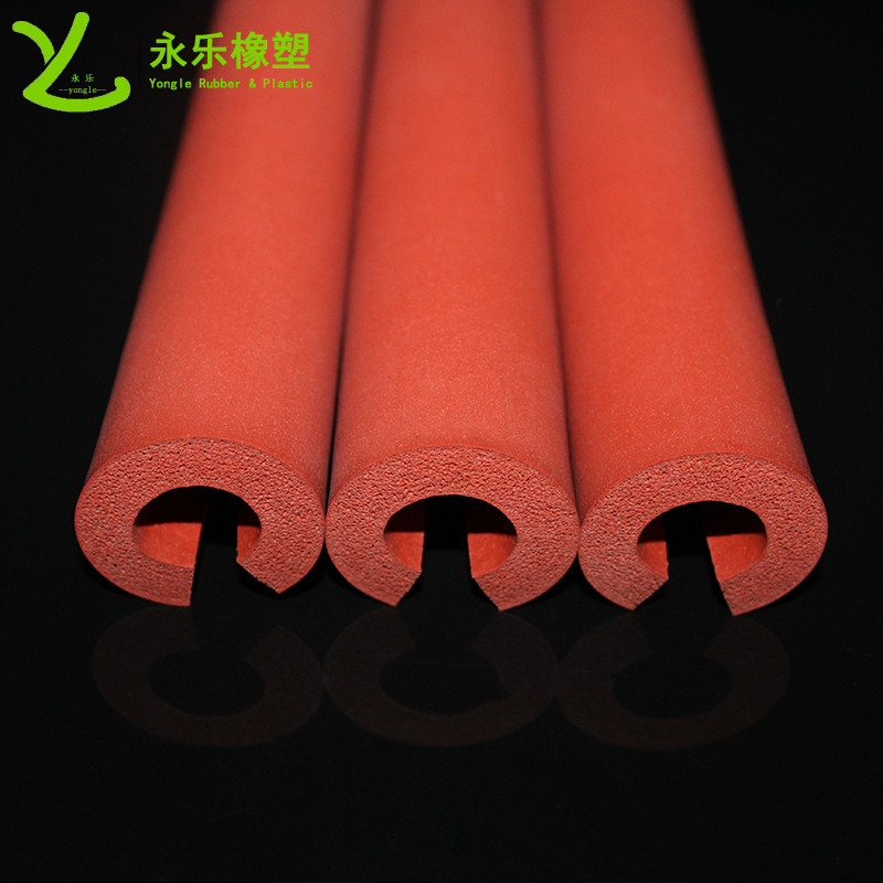 寧河開口發(fā)泡硅膠管，耐高溫發(fā)泡硅膠管，保溫發(fā)泡硅膠管，隔熱發(fā)泡硅膠管