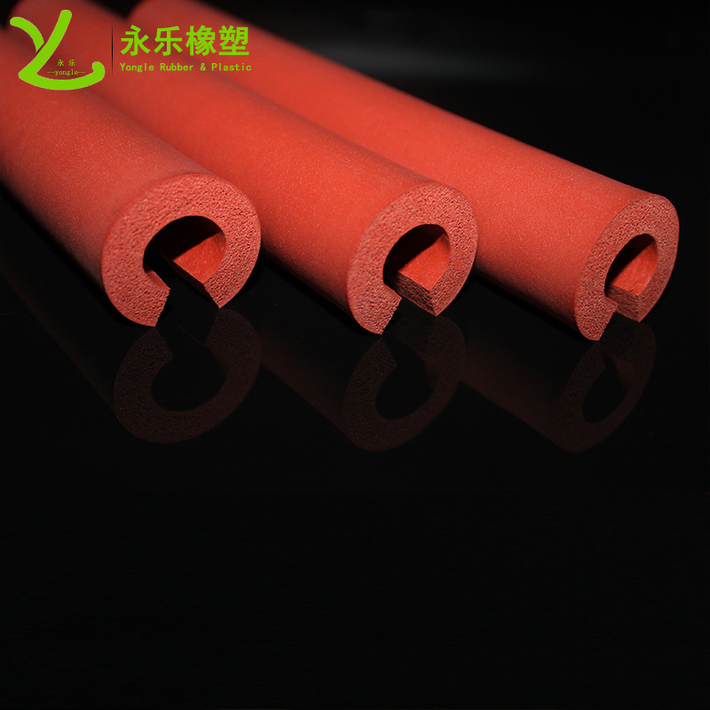 寧河開口發(fā)泡硅膠管，耐高溫發(fā)泡硅膠管，保溫發(fā)泡硅膠管，隔熱發(fā)泡硅膠管
