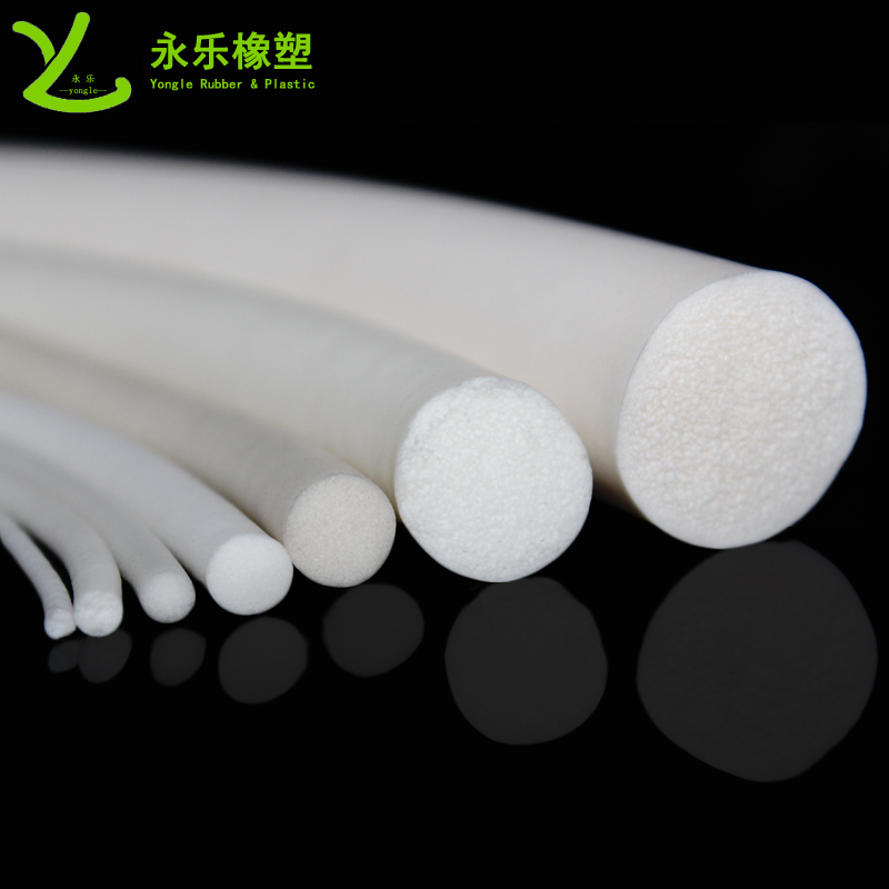 寧河白色發(fā)泡硅膠條，無(wú)鹵發(fā)泡硅膠密封條，防水發(fā)泡硅膠密封條