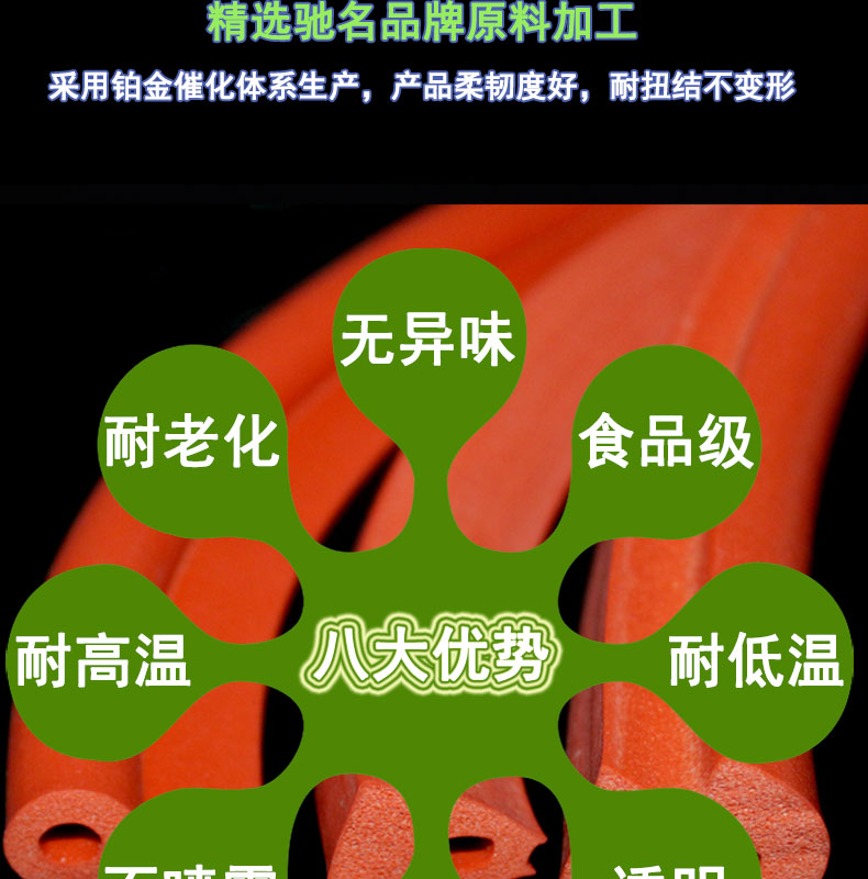 寧河阻燃發(fā)泡硅膠條