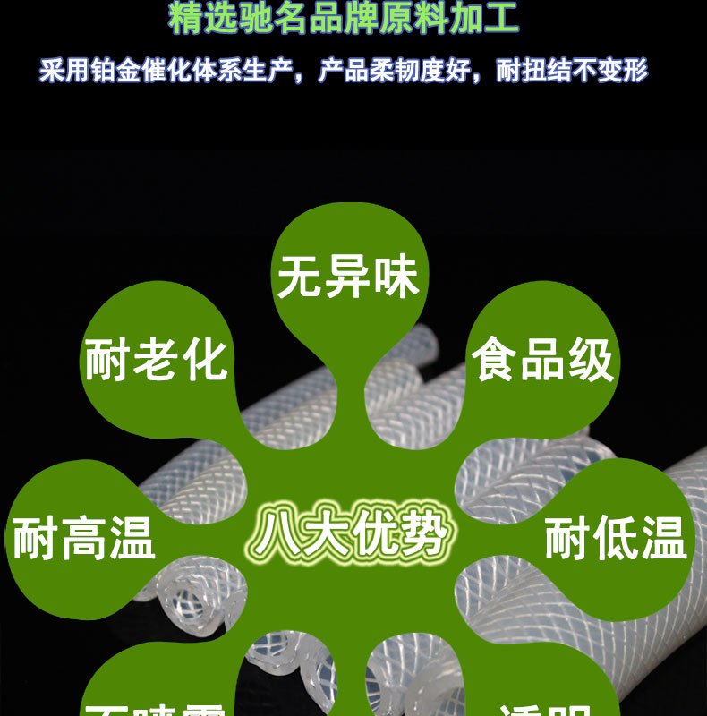 紅橋透明編織硅膠管