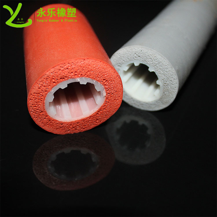 寧河復(fù)合發(fā)泡硅膠管，耐高溫發(fā)泡硅膠管，保溫發(fā)泡硅膠管