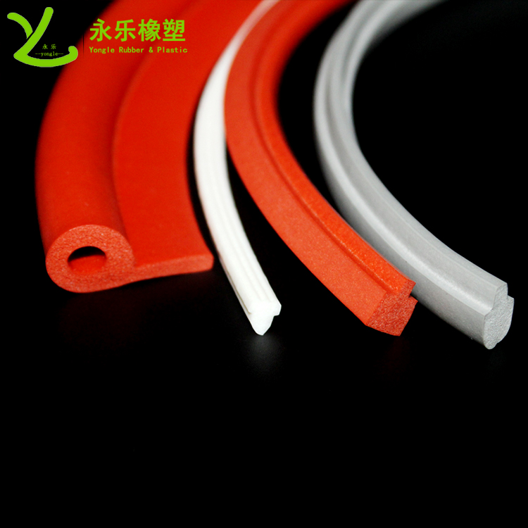 擠出發(fā)泡密封條，定制硅膠發(fā)泡密封條，耐高溫發(fā)泡硅膠密封條