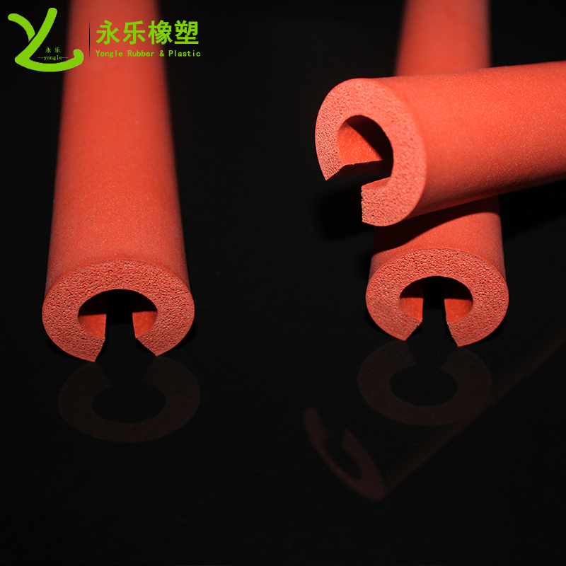 寧河開口發(fā)泡硅膠管，耐高溫發(fā)泡硅膠管，保溫發(fā)泡硅膠管，隔熱發(fā)泡硅膠管
