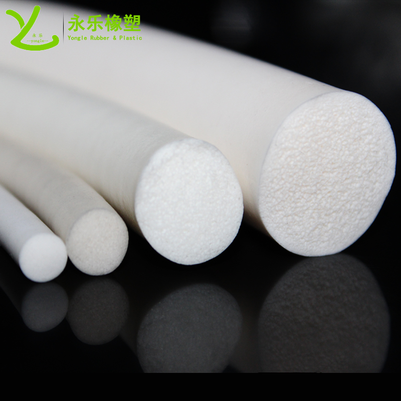 寧河白色發(fā)泡硅膠條，無(wú)鹵發(fā)泡硅膠密封條，防水發(fā)泡硅膠密封條